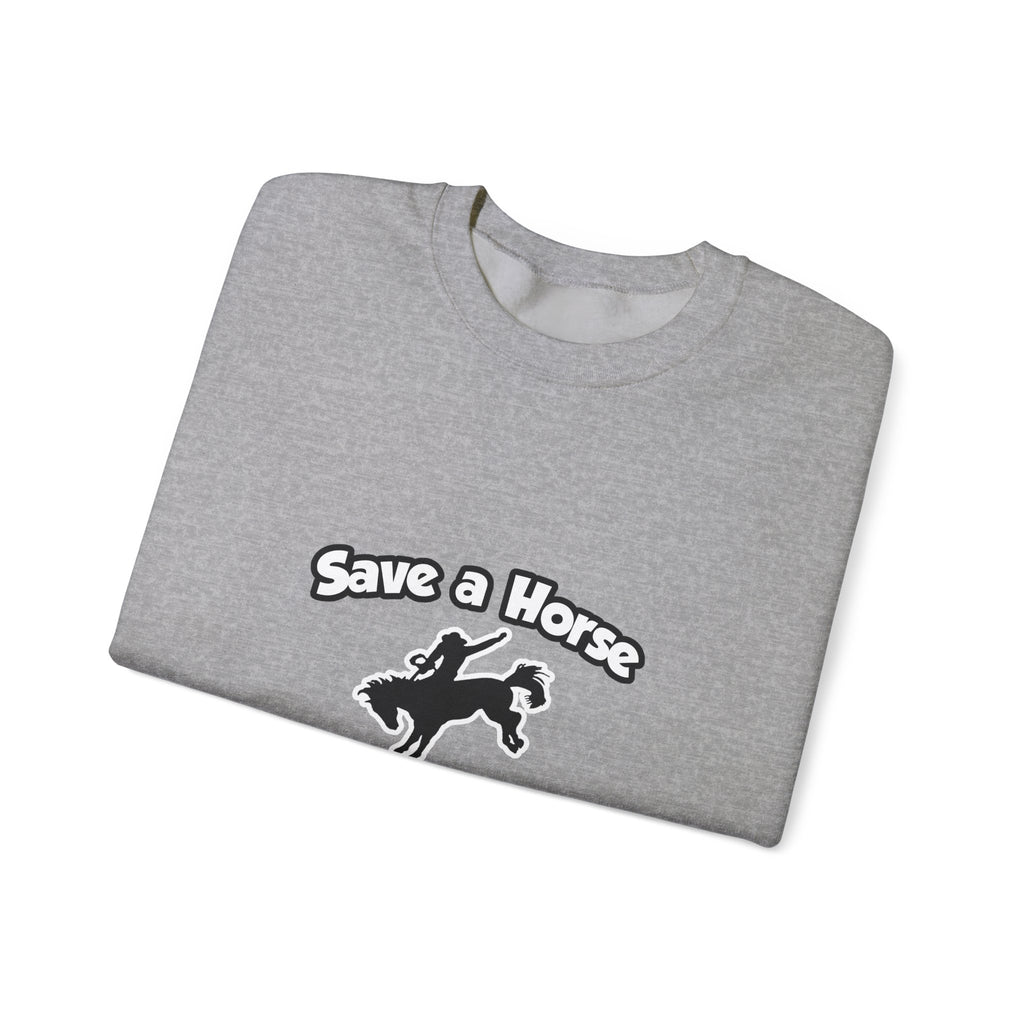 Save a Horse .. Ride an Engineer - Unisex Heavy Blend™ Crewneck Sweatshirt
