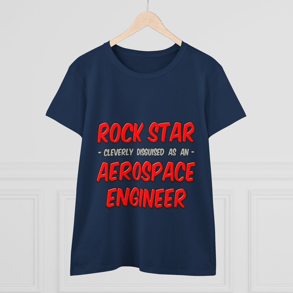 Rock Star...Aerospace Engineer - Women's Midweight Cotton Tee