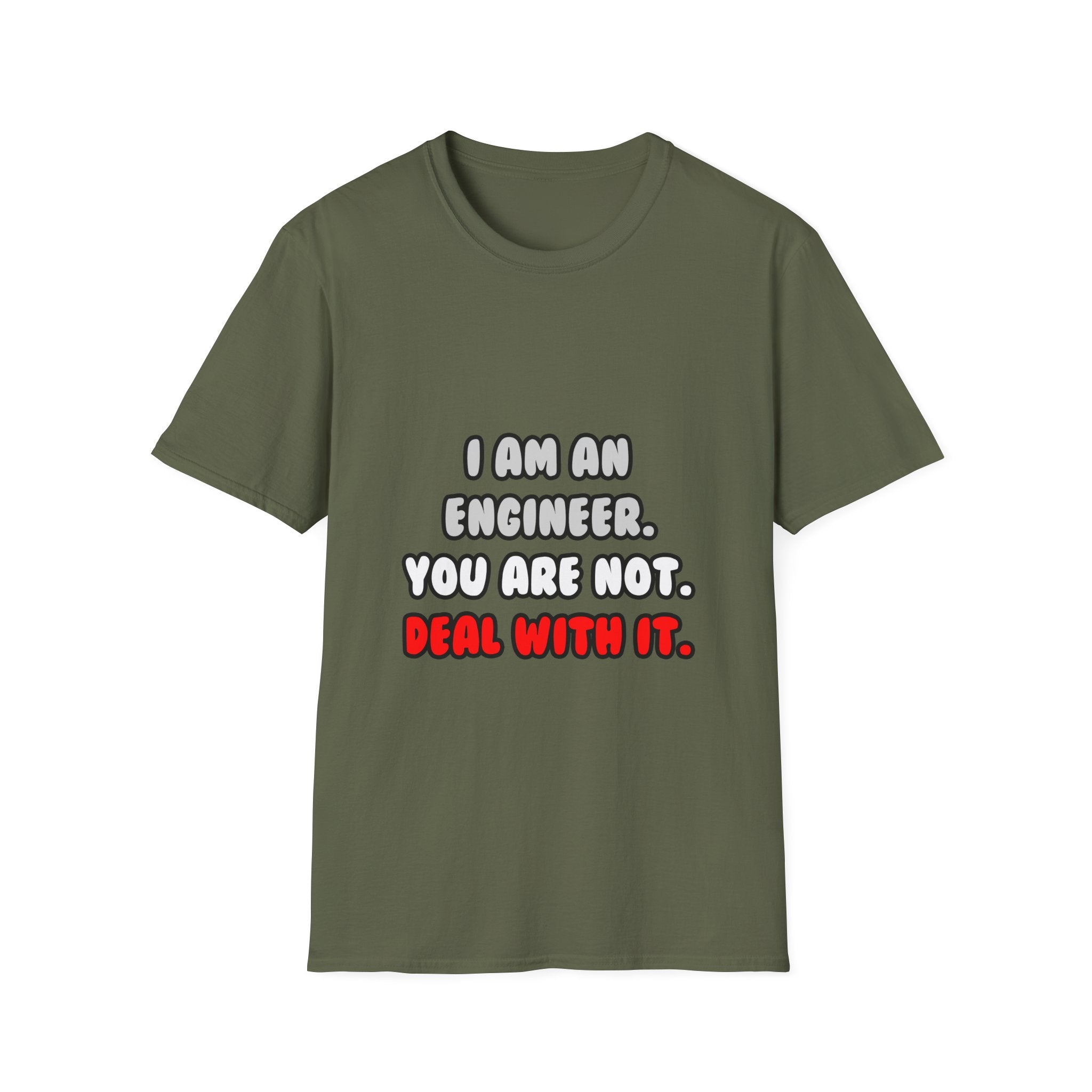 Deal With It ... Funny Engineer - Unisex Softstyle T-Shirt