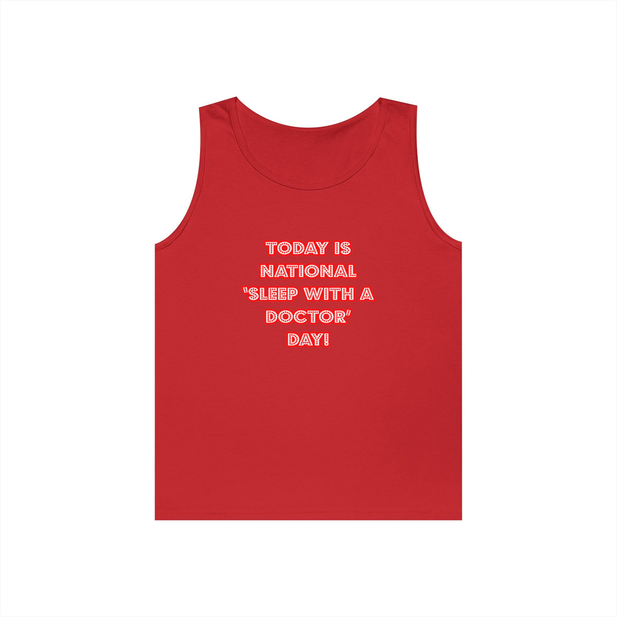 National 'Sleep With a Doctor' Day - Unisex Heavy Cotton Tank Top