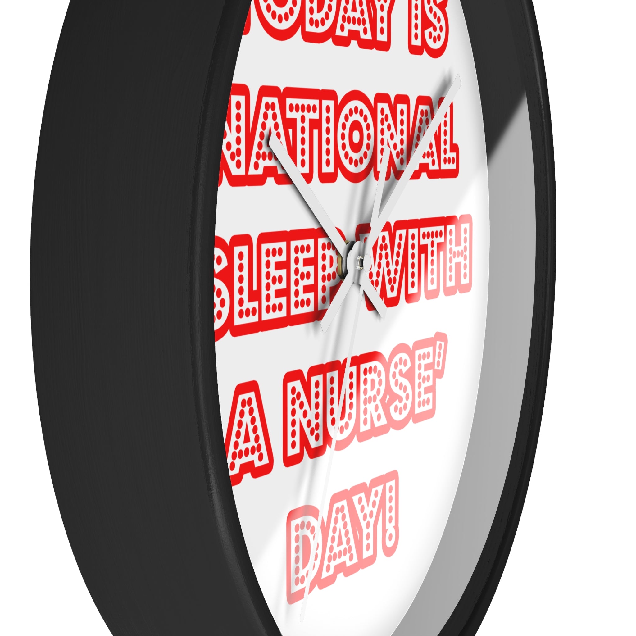 National 'Sleep With a Nurse' Day - Wall Clock