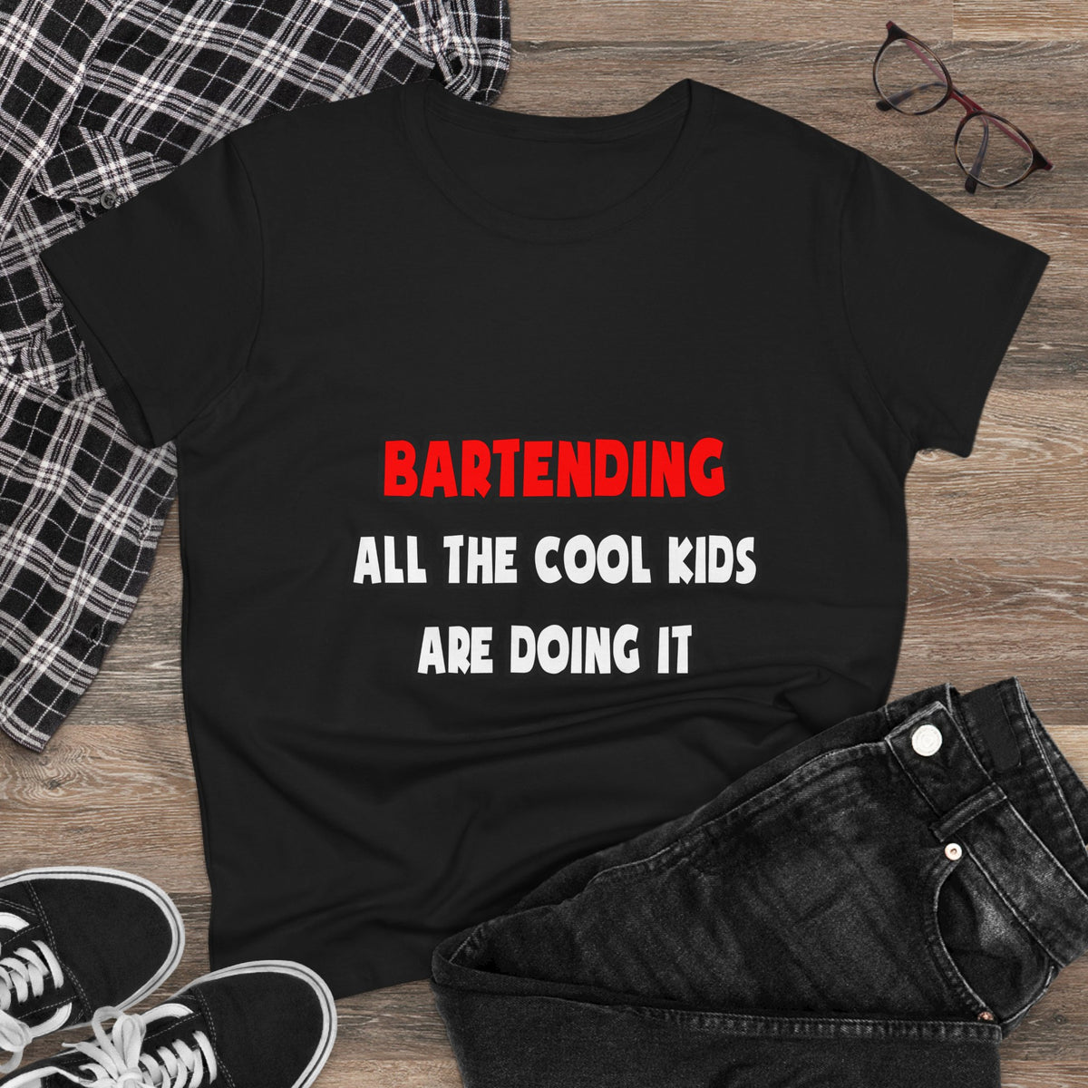 Funny Bartender Shirts and Gifts - Women's Midweight Cotton Tee