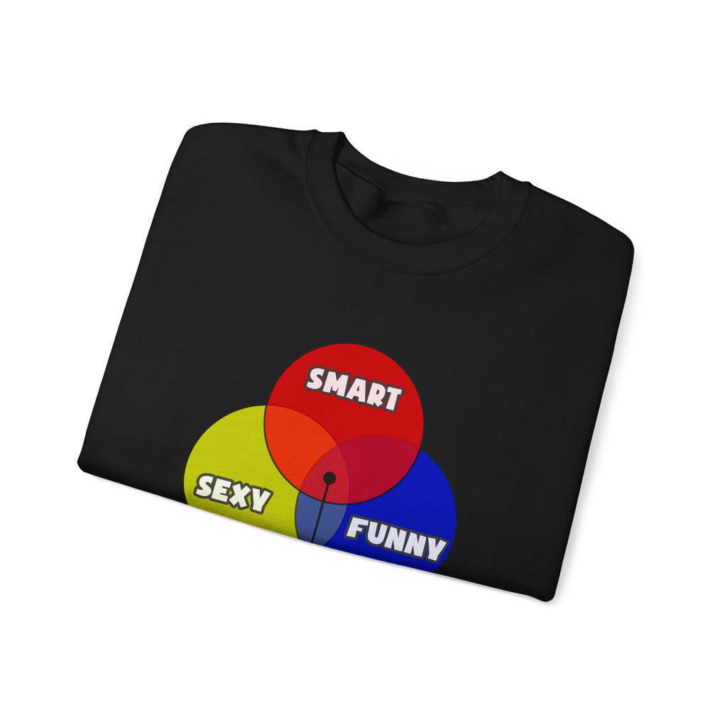 Venn Diagram .. Chemical Engineers - Unisex Heavy Blend™ Crewneck Sweatshirt