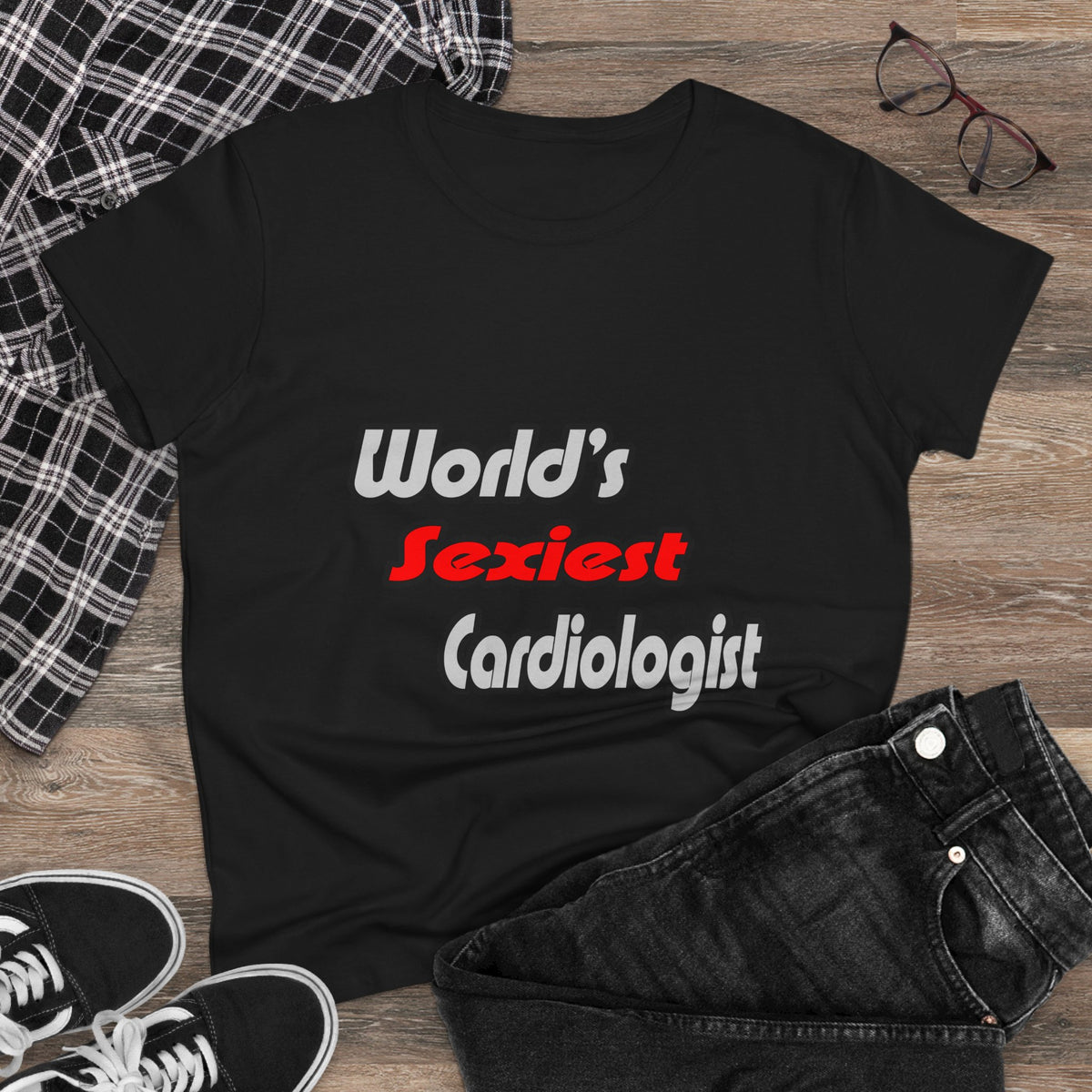 World's Sexiest Cardiologist - Women's Midweight Cotton Tee