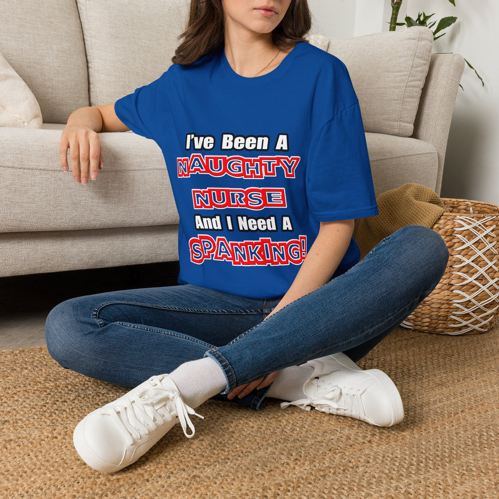 Naughty Nurse...Need a Spanking - Unisex Softstyle T-Shirt