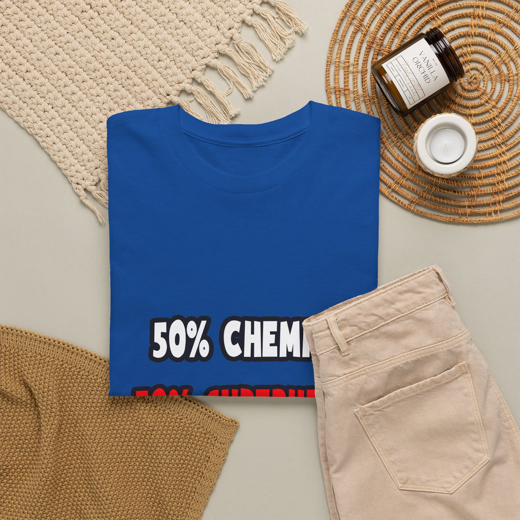 Half Chemist ... Half Superhero - Unisex Heavy Cotton Tee