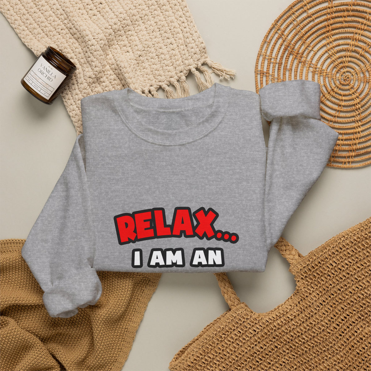 Relax ... I Am An Emergency Nurse - Unisex Heavy Blend™ Crewneck Sweatshirt