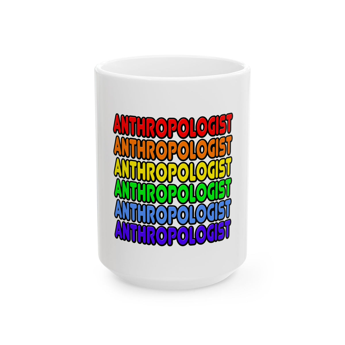 Rainbow Anthropologist - Ceramic Mug, (11oz, 15oz)