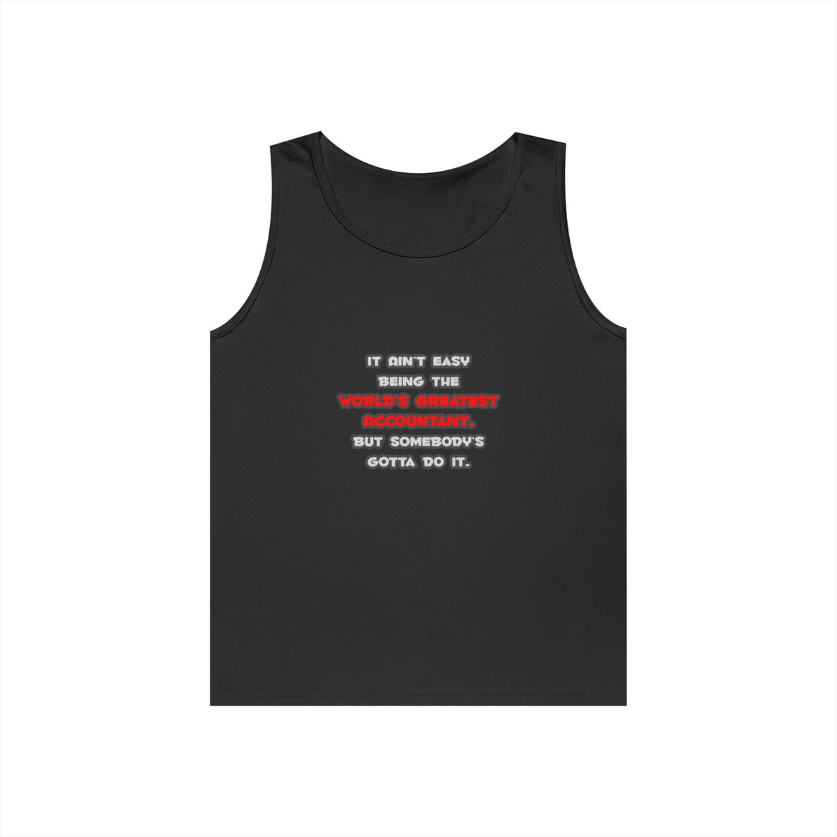 World's Greatest Accountant Joke - Unisex Heavy Cotton Tank Top