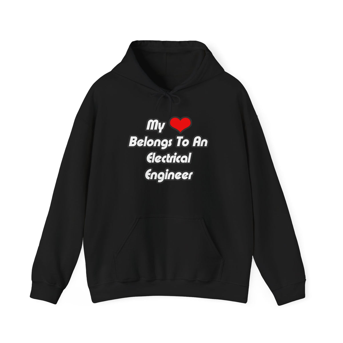 My Heart Belongs To An Electrical Engineer - Unisex Heavy Blend™ Hooded Sweatshirt