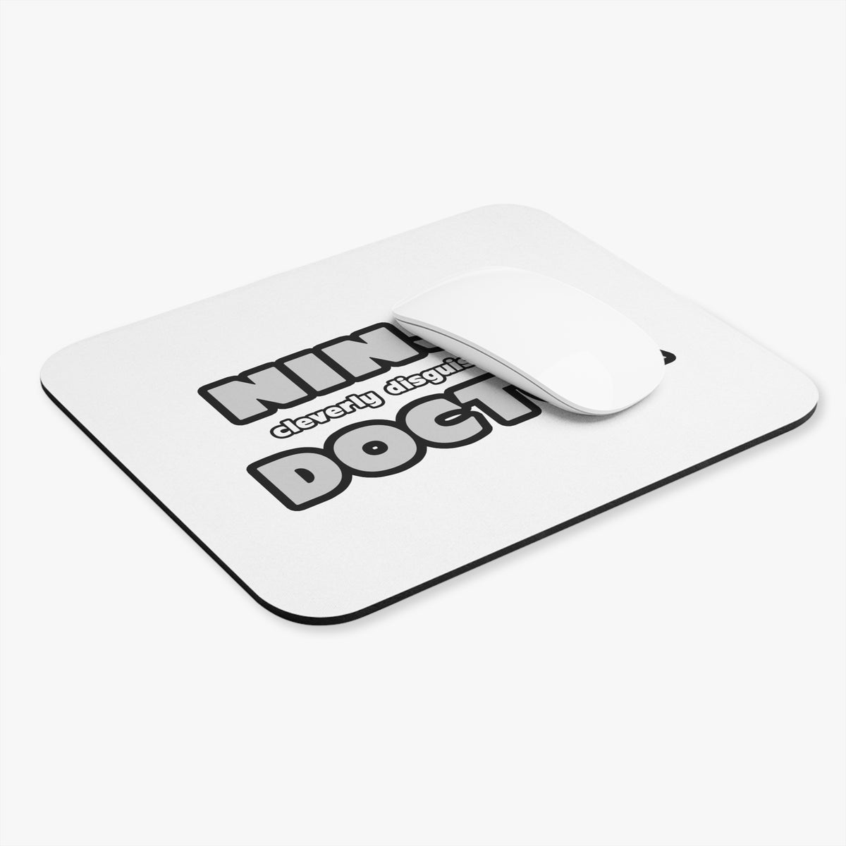 Ninja Cleverly Disguised As A Doctor - Mouse Pad (Rectangle)