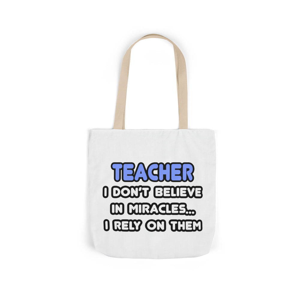 Miracles and Teachers - Canvas Tote Bag, 5-Color Straps