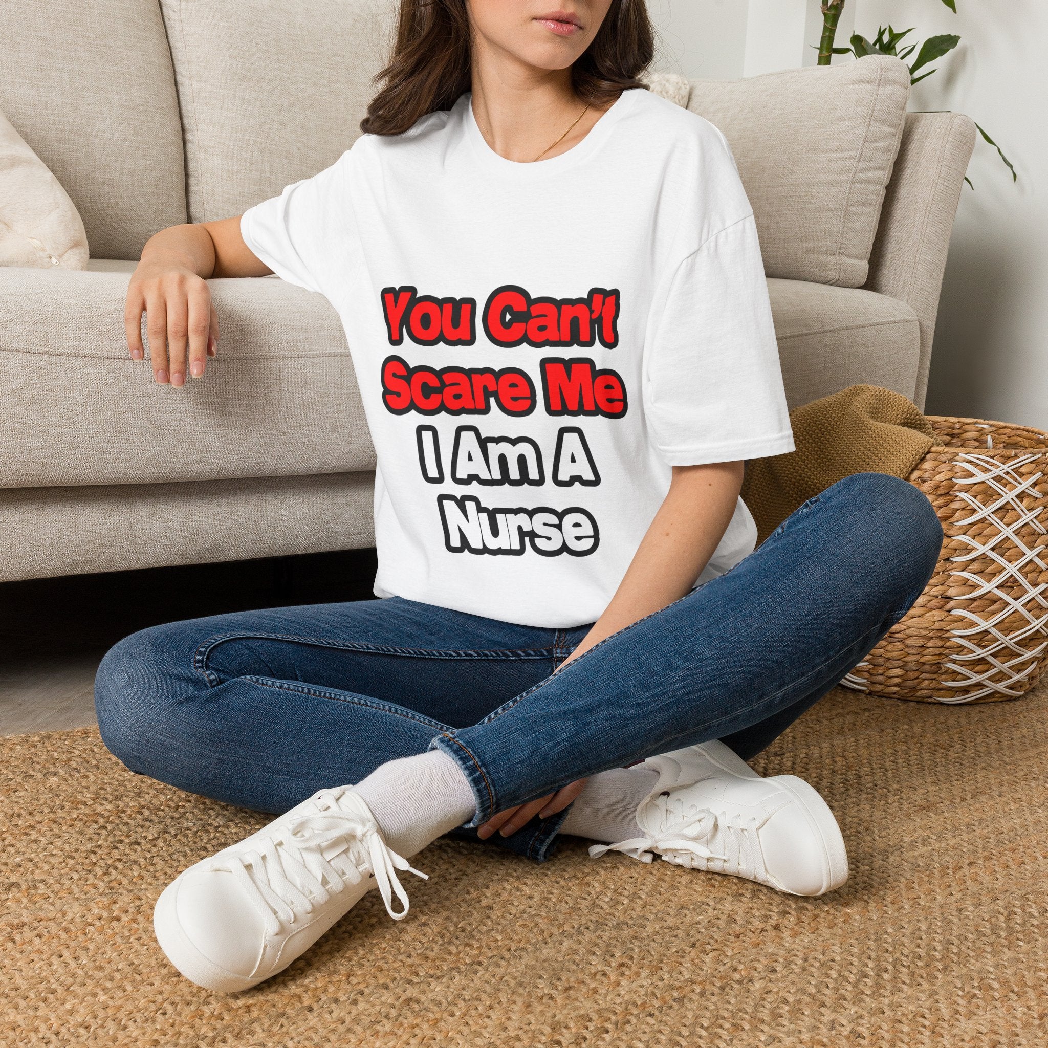 You Can't Scare Me...Nurse - Unisex Softstyle T-Shirt