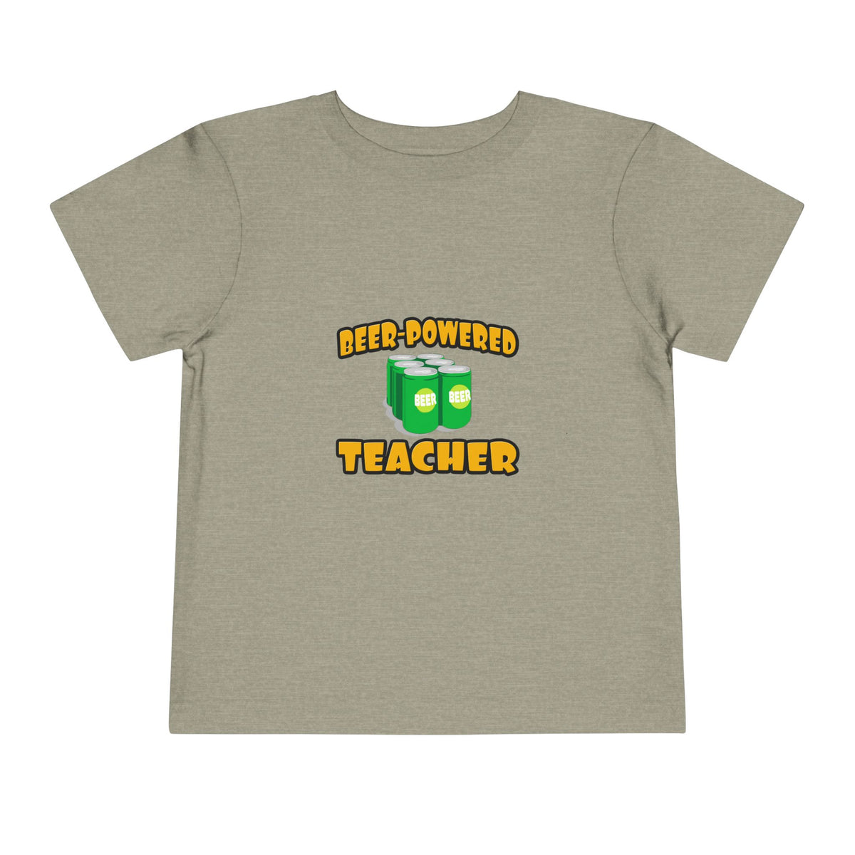 Beer Powered Teacher - Toddler Short Sleeve Tee
