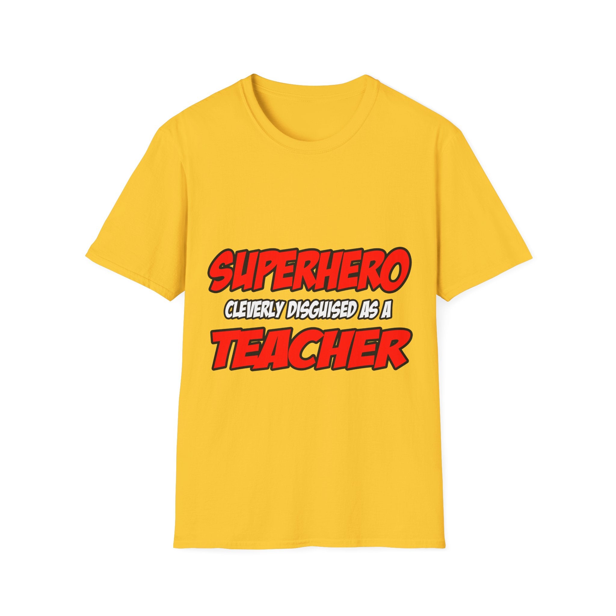 Superhero...Teacher - Unisex Softstyle T-Shirt