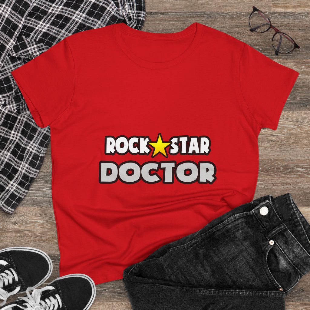 Rock Star Doctor (2) - Women's Midweight Cotton Tee