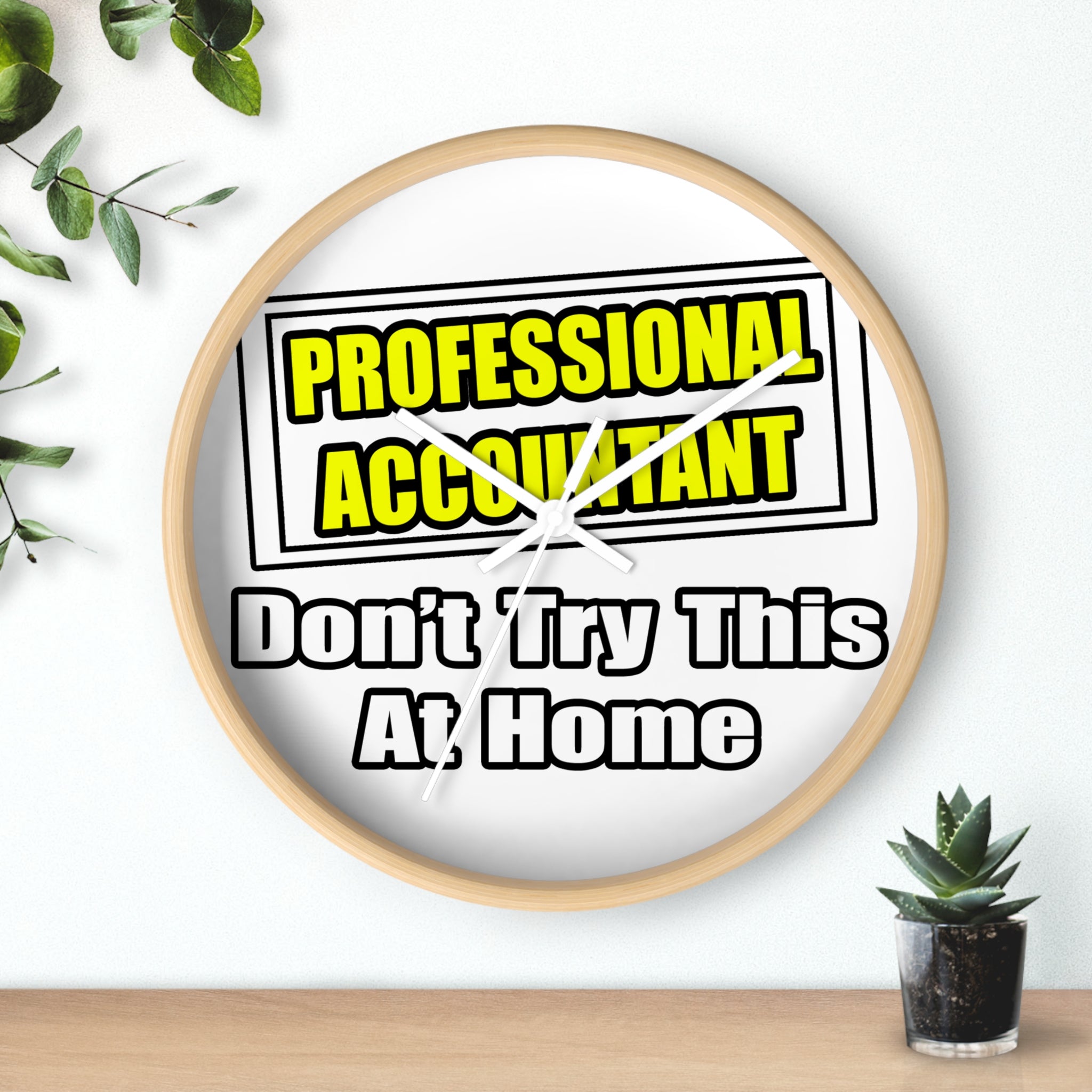 Professional Accountant...Don't Try This At Home - Wall Clock