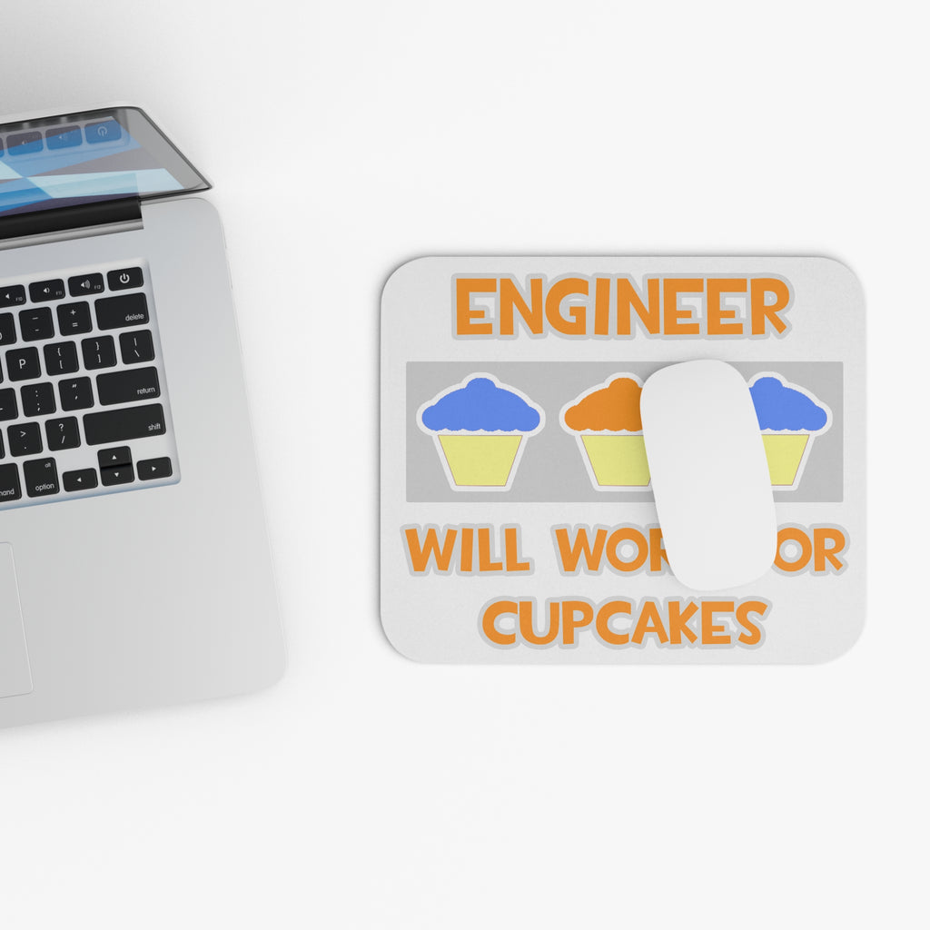 Engineer ... Will Work For Cupcakes - Mouse Pad (Rectangle)