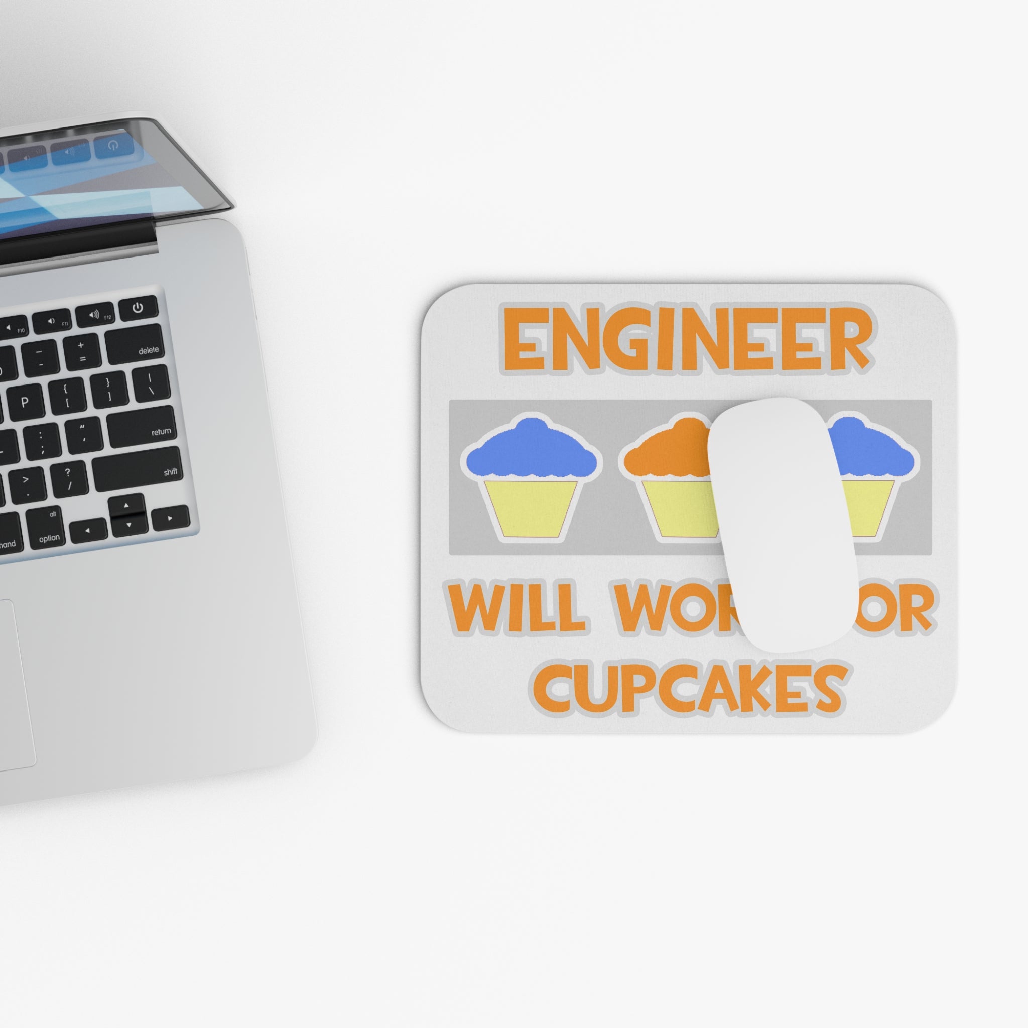 Engineer ... Will Work For Cupcakes - Mouse Pad (Rectangle)