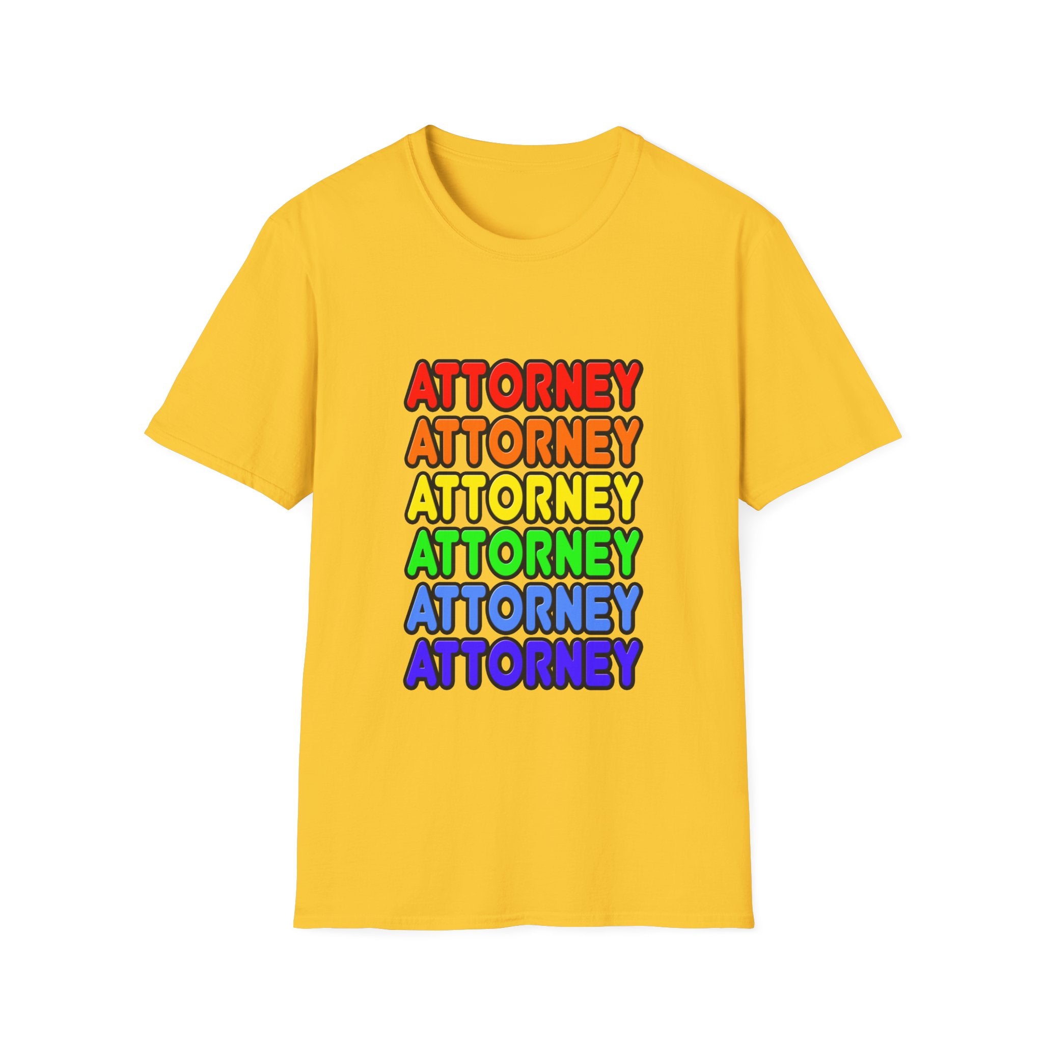 Rainbow Attorney - Unisex Softstyle T-Shirt