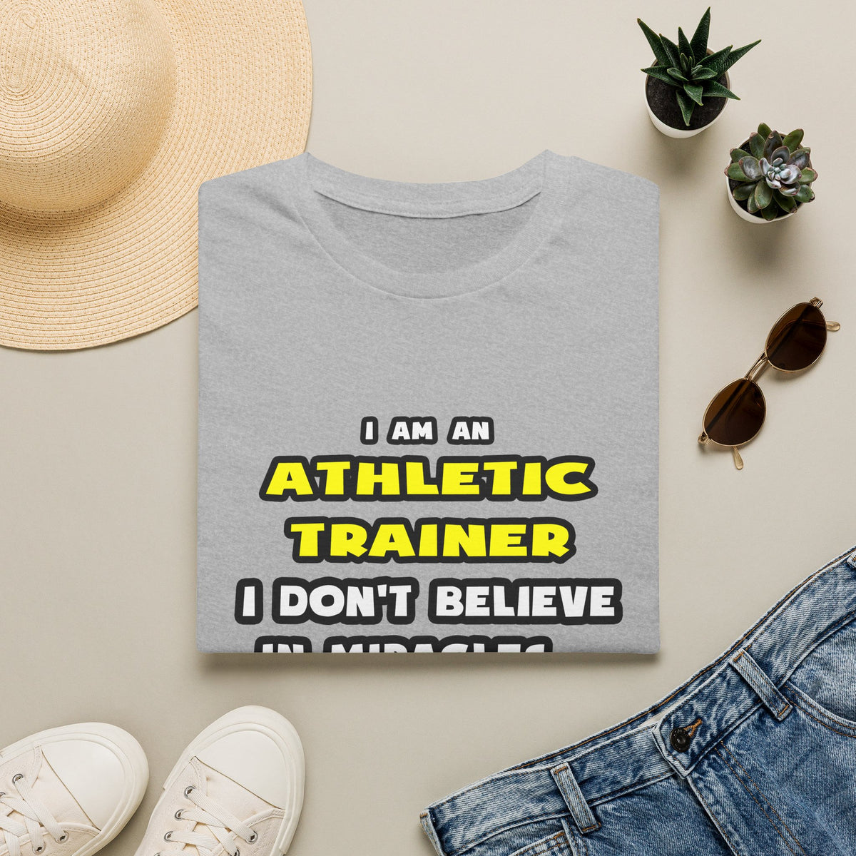 Miracles and Athletic Trainers ... Funny - Unisex Softstyle T-Shirt