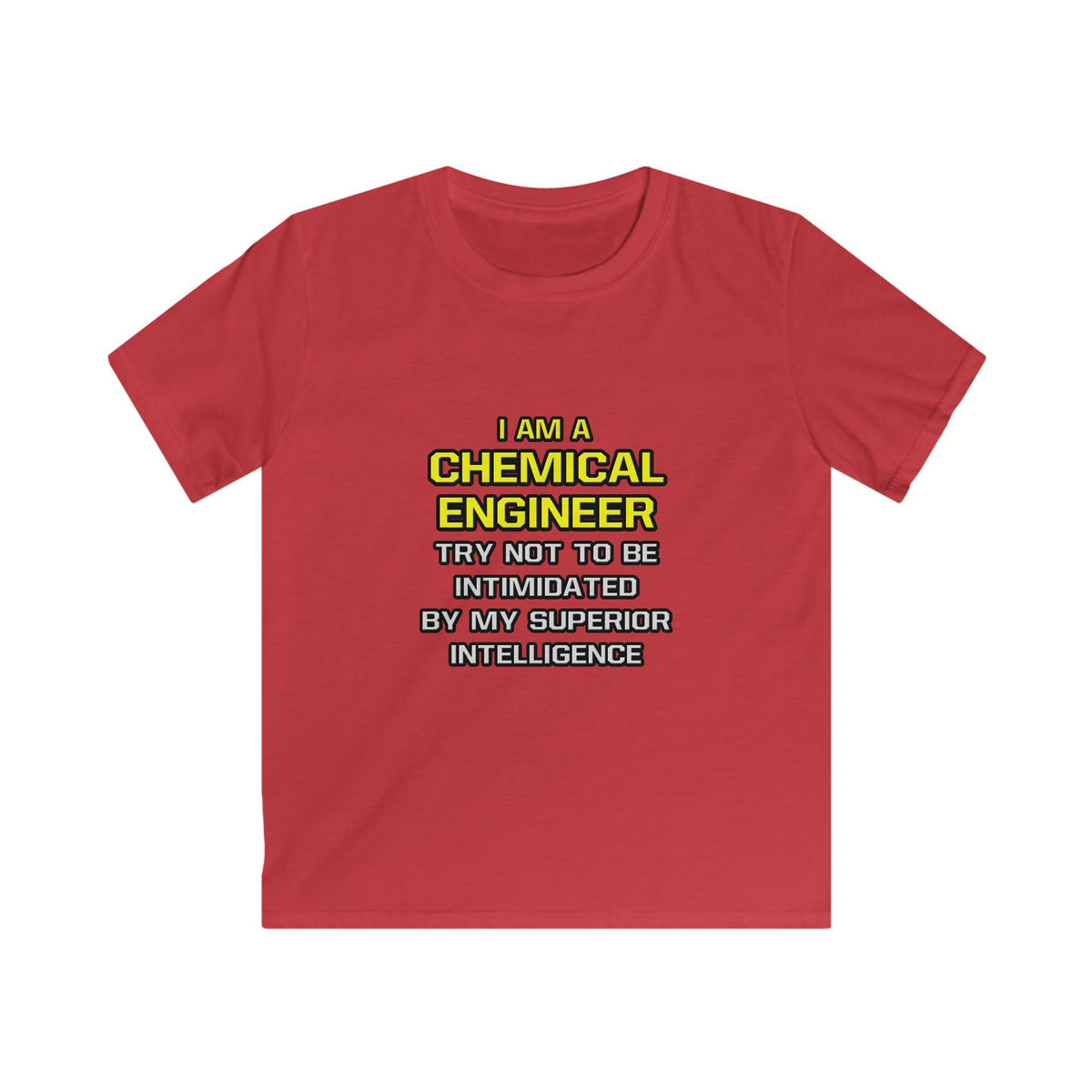 Chemical Engineer...Superior Intelligence - Kids Softstyle Tee