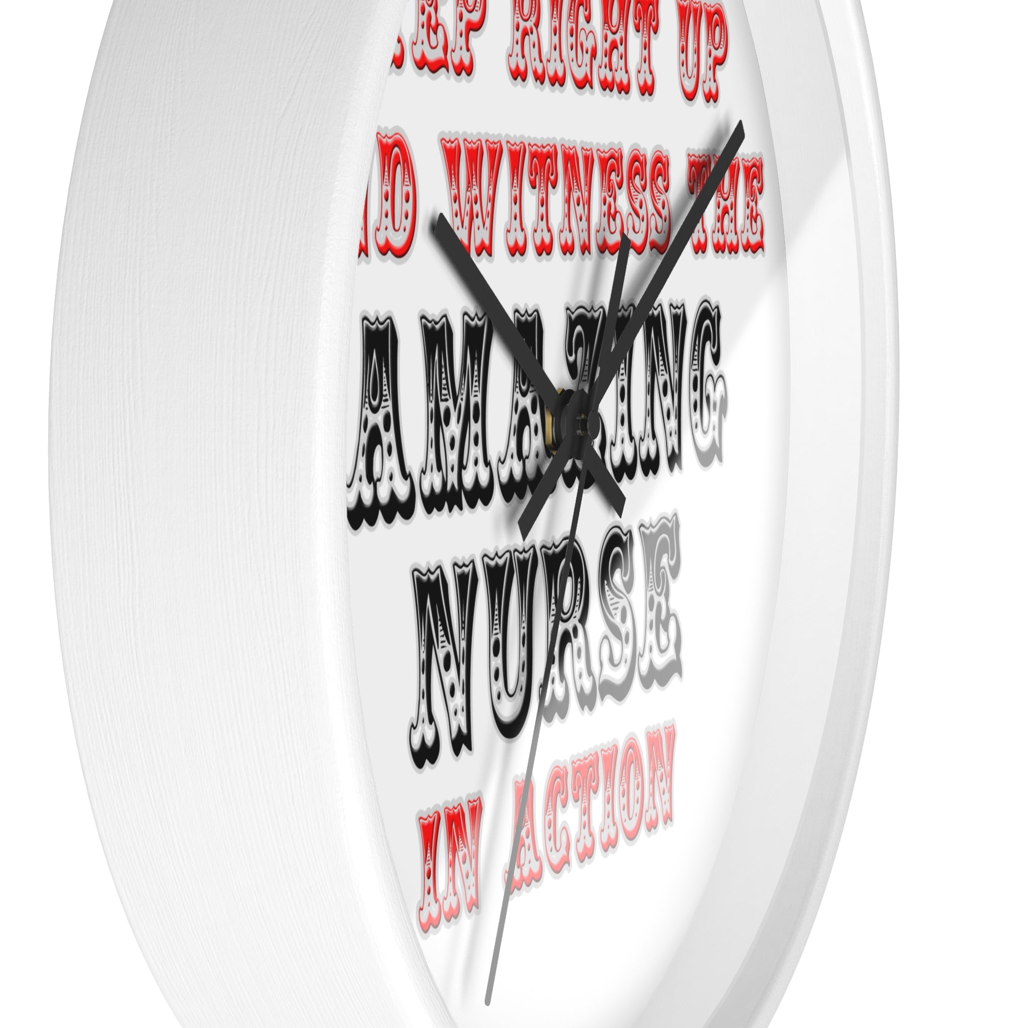 Amazing Nurse In Action - Wall Clock