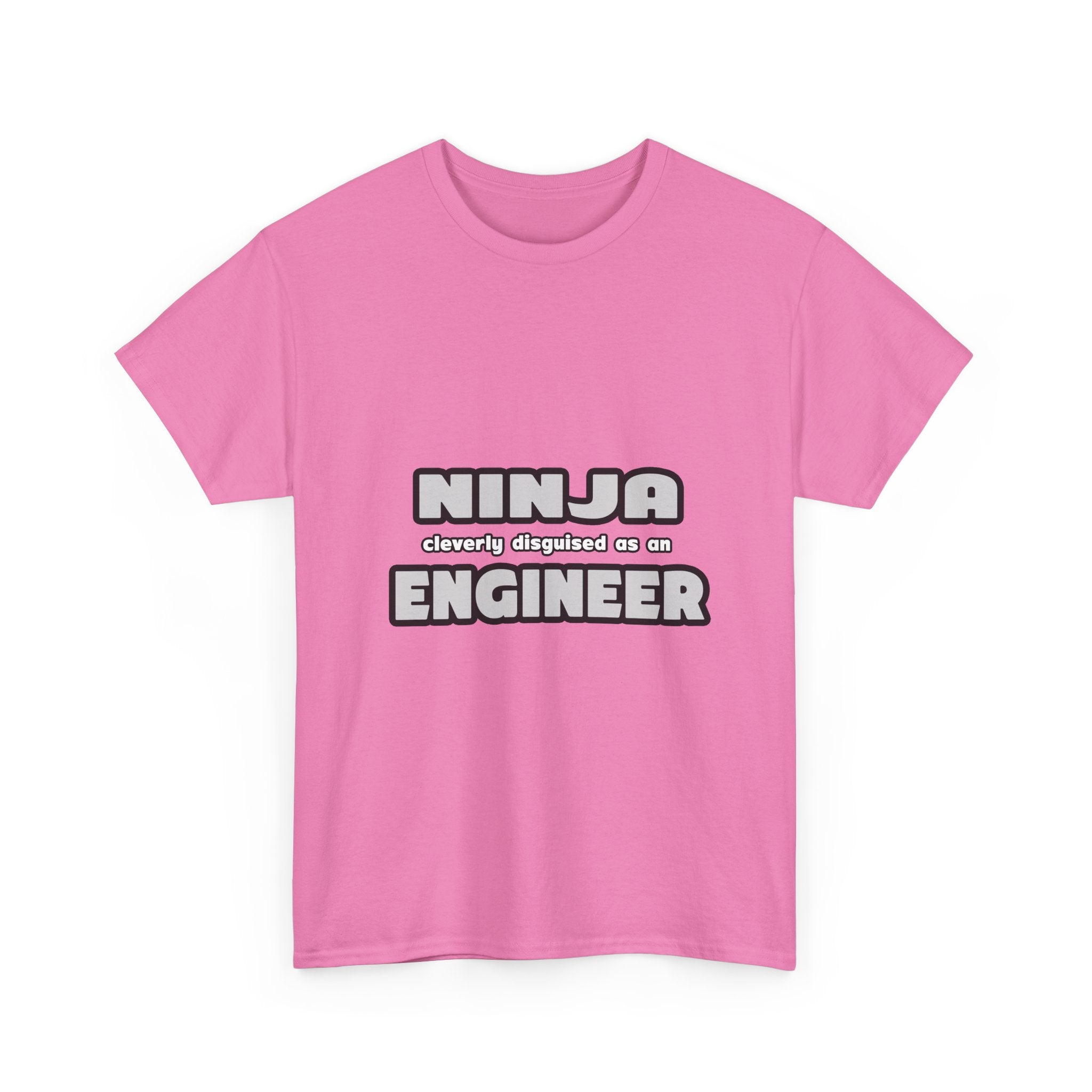 Ninja Cleverly Disguised As An Engineer - Unisex Heavy Cotton Tee
