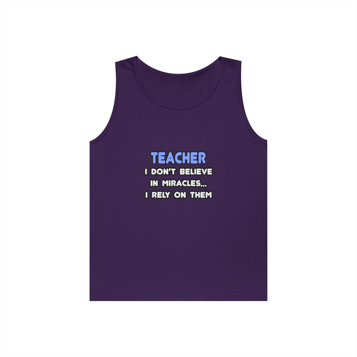 Miracles and Teachers - Unisex Heavy Cotton Tank Top