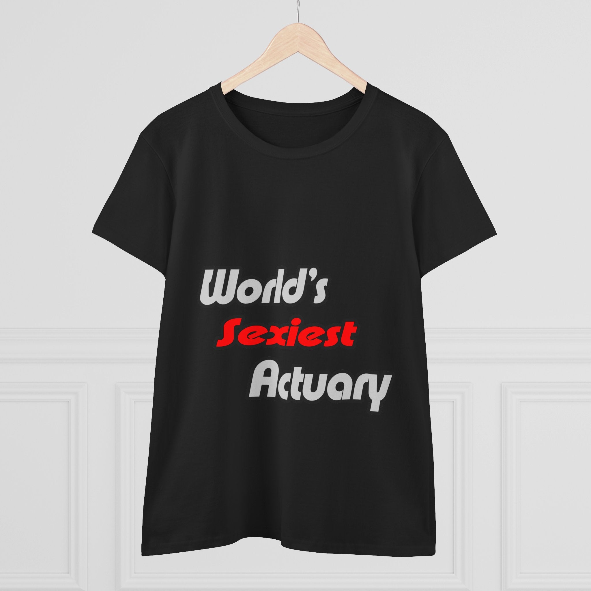 World's Sexiest Actuary - Women's Midweight Cotton Tee