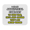 Funny Analytical Chemist T Shirts - Mouse Pad (Rectangle)
