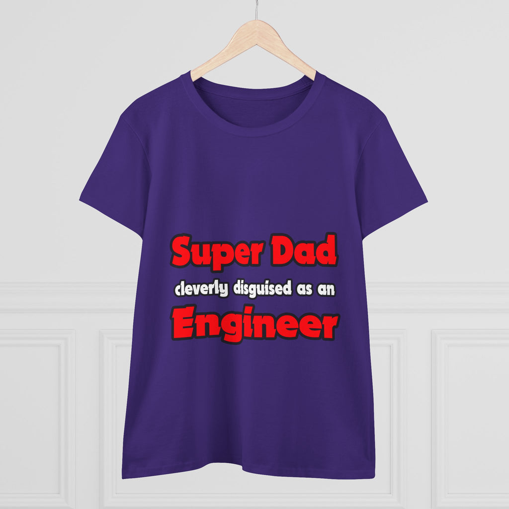 Super Dad ... Engineer - Women's Midweight Cotton Tee