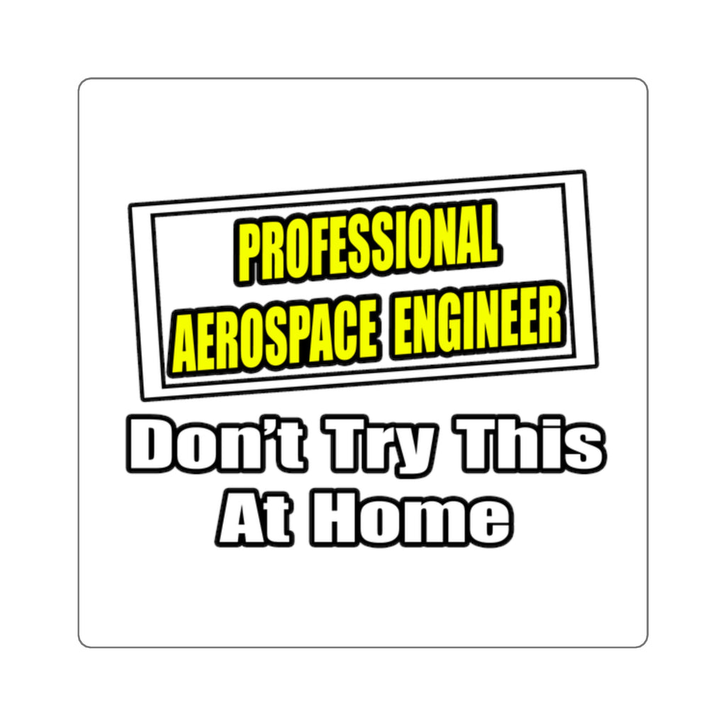 Professional Aerospace Engineer...Joke - Square Stickers