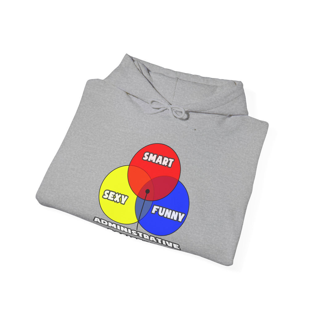 Venn Diagram .. Administrative Assistants - Unisex Heavy Blend™ Hooded Sweatshirt