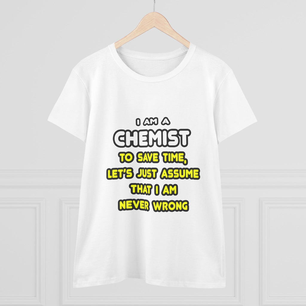 Funny Chemist T Shirts and Gifts - Women's Midweight Cotton Tee