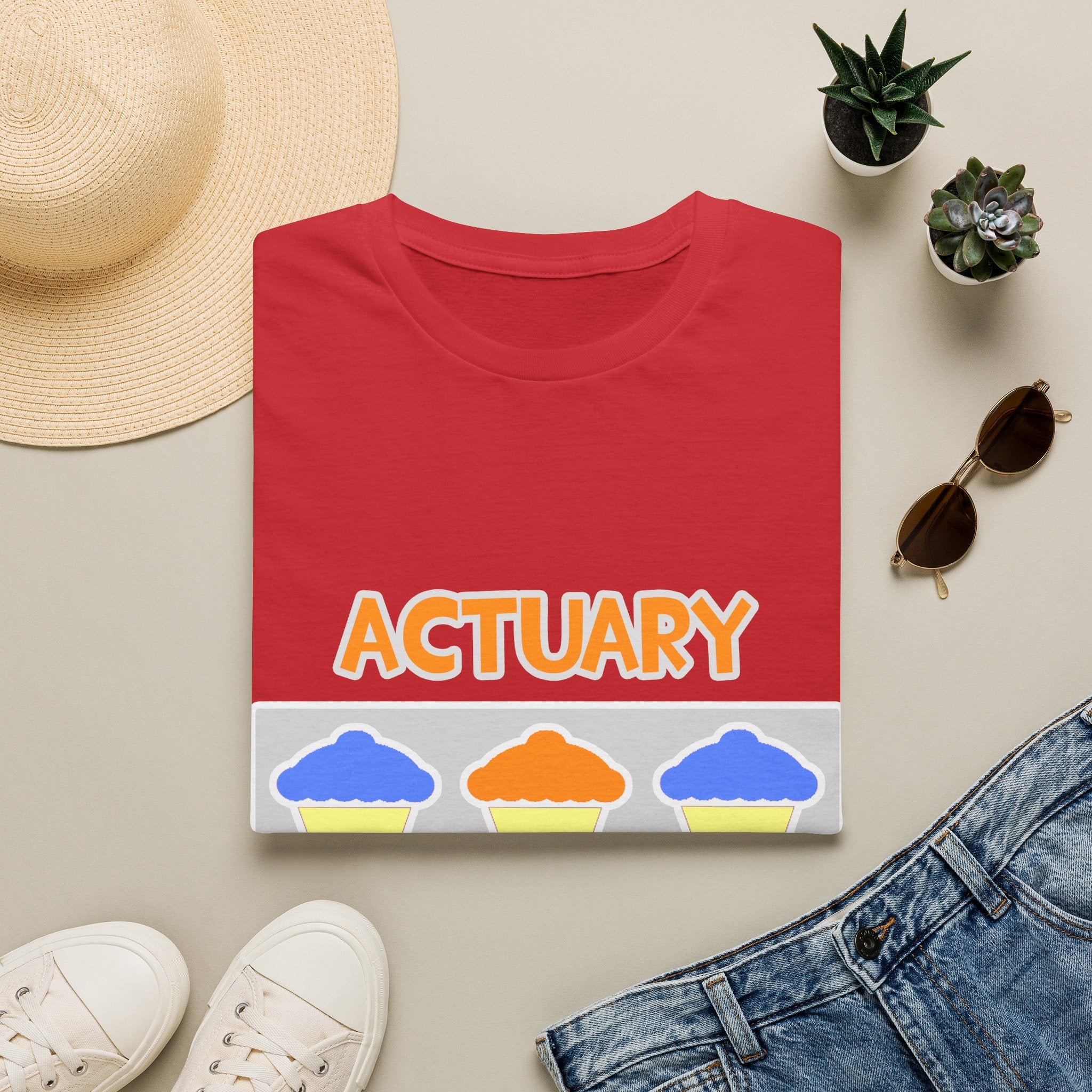 Actuary ... Will Work For Cupcakes - Unisex Softstyle T-Shirt