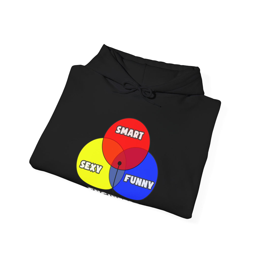 Venn Diagram .. Engineers - Unisex Heavy Blend™ Hooded Sweatshirt