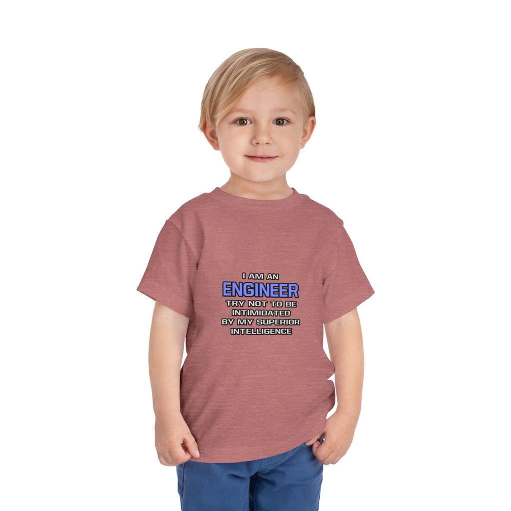 Engineer Joke ... Superior Intelligence - Toddler Short Sleeve Tee