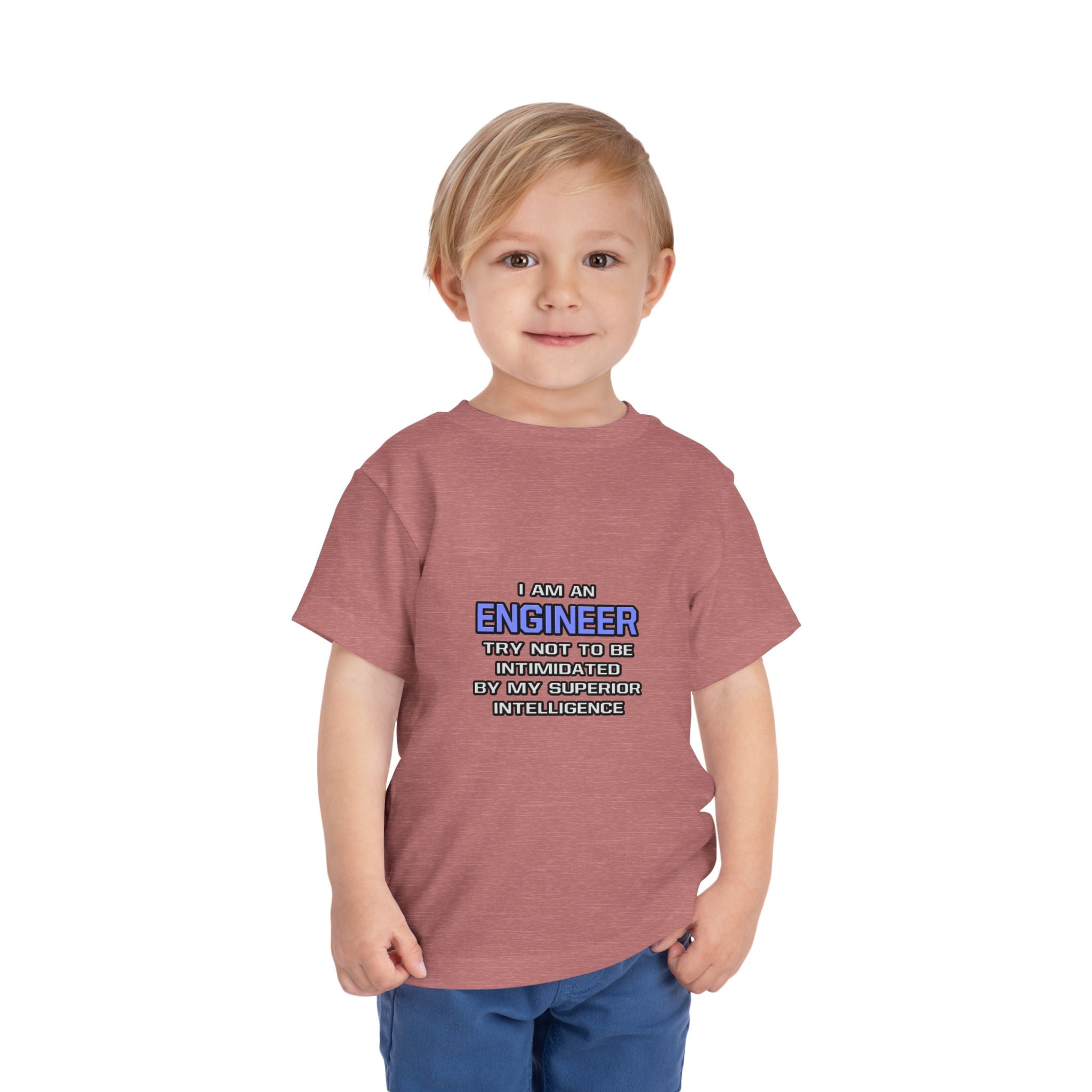 Engineer Joke ... Superior Intelligence - Toddler Short Sleeve Tee