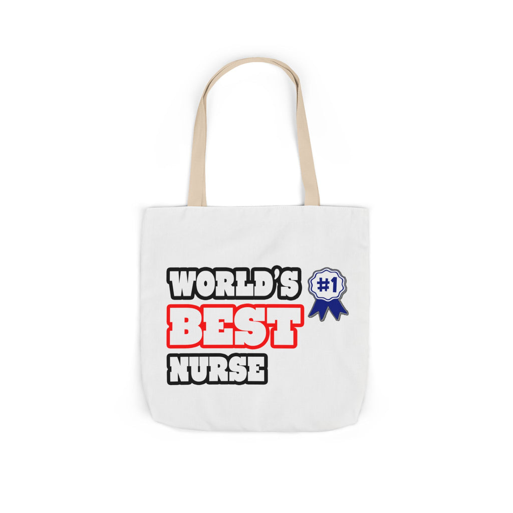 World's Best Nurse - Canvas Tote Bag, 5-Color Straps