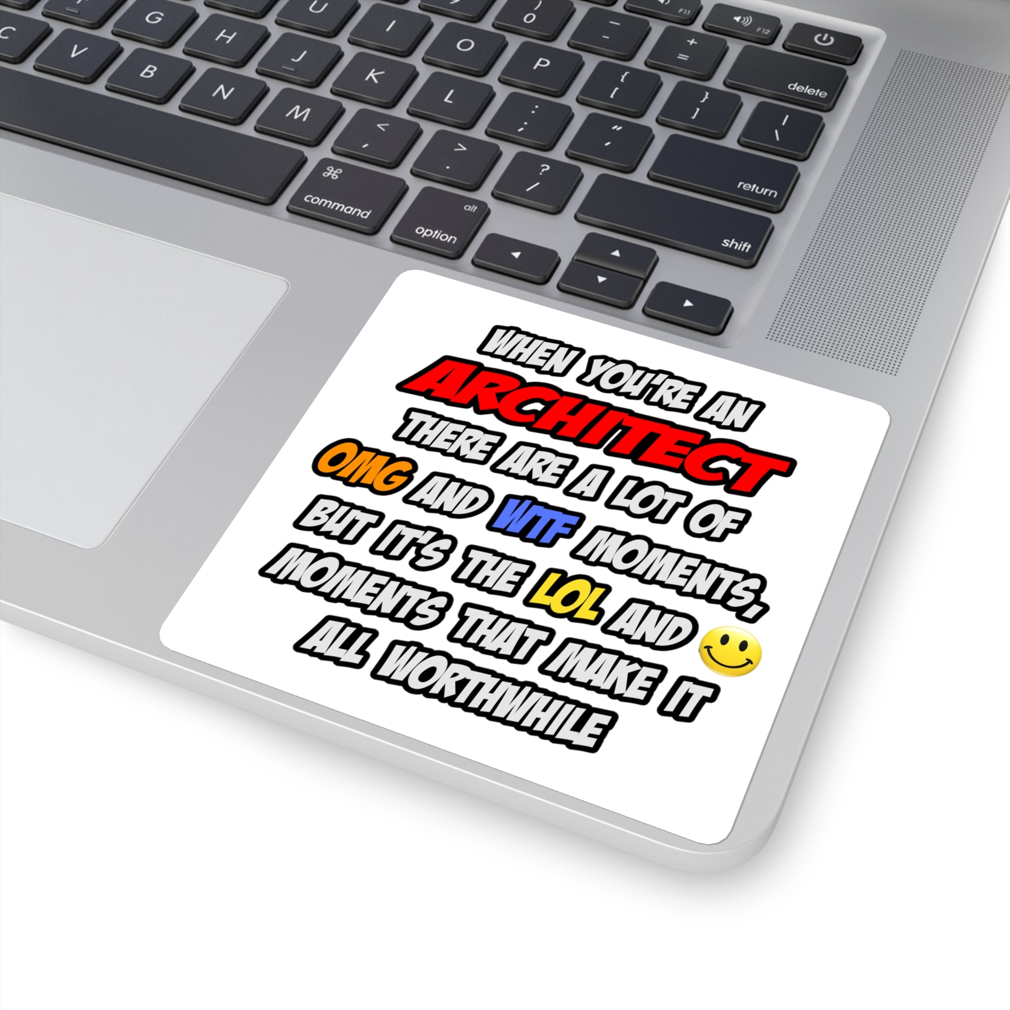 Architect .. OMG WTF LOL - Square Stickers