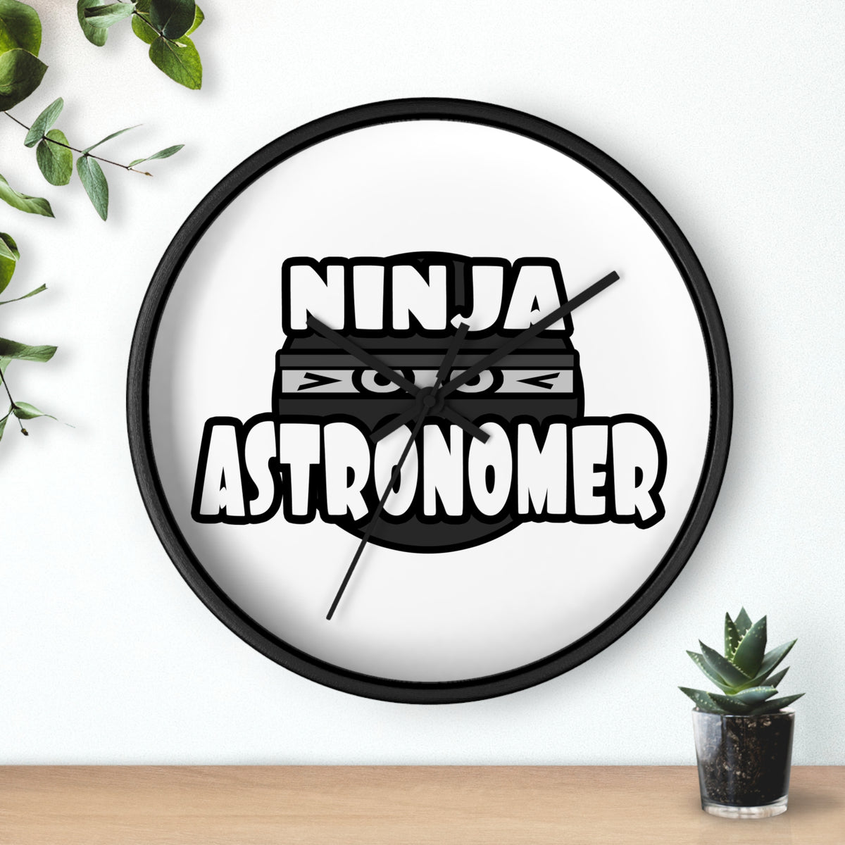 Ninja Astronomer - Wall Clock