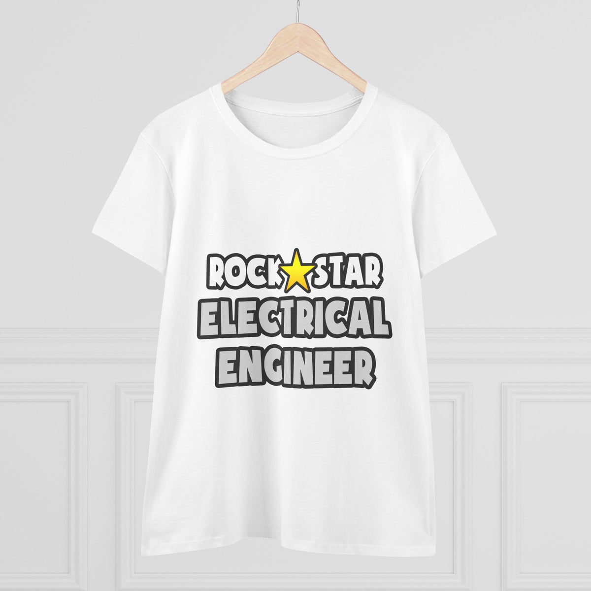 Rock Star Electrical Engineer - Women's Midweight Cotton Tee