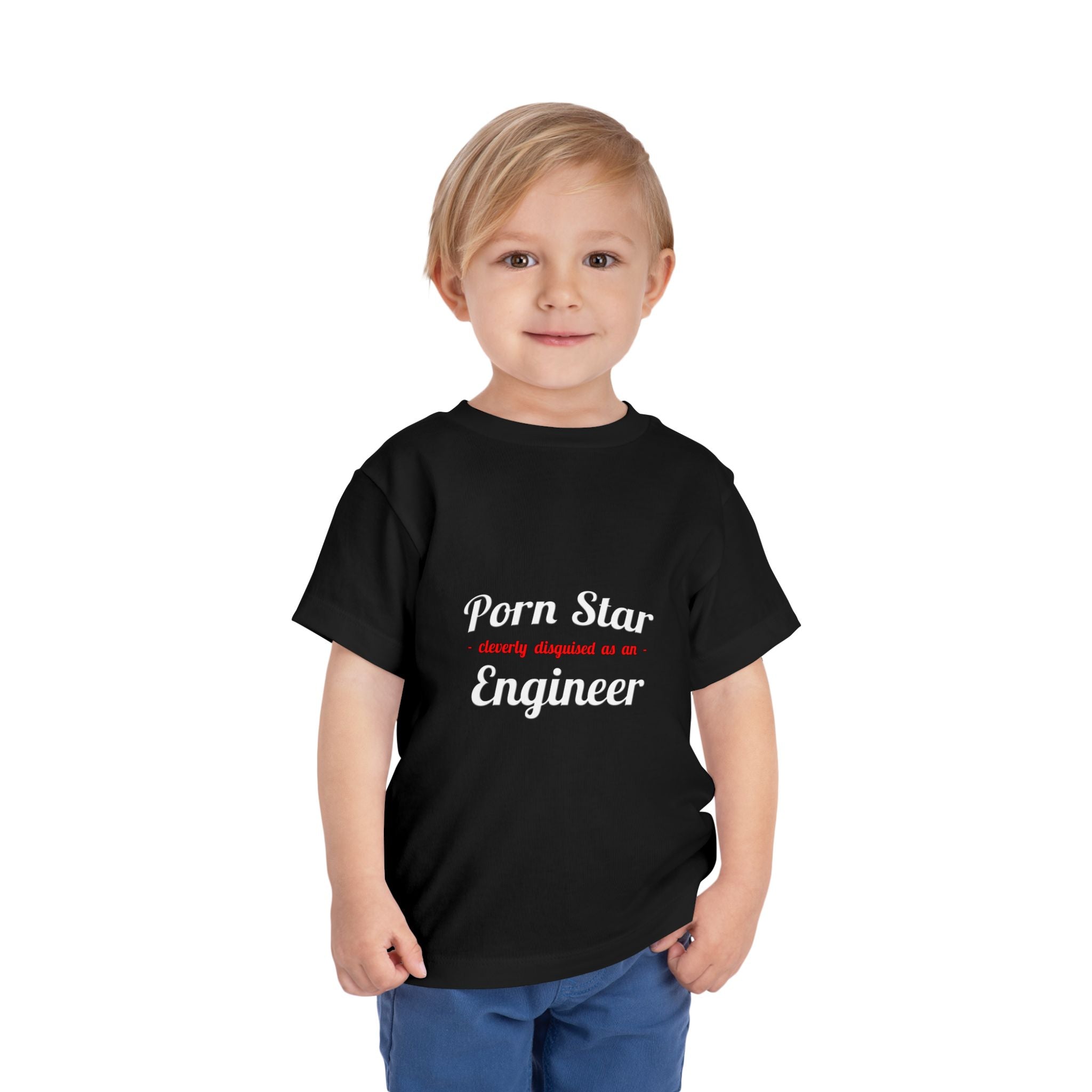Porn Star...Engineer - Toddler Short Sleeve Tee