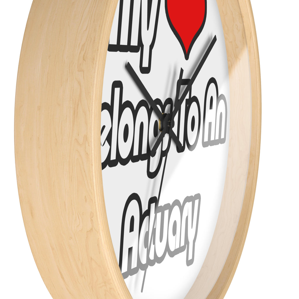 My Heart Belongs To An Actuary - Wall Clock