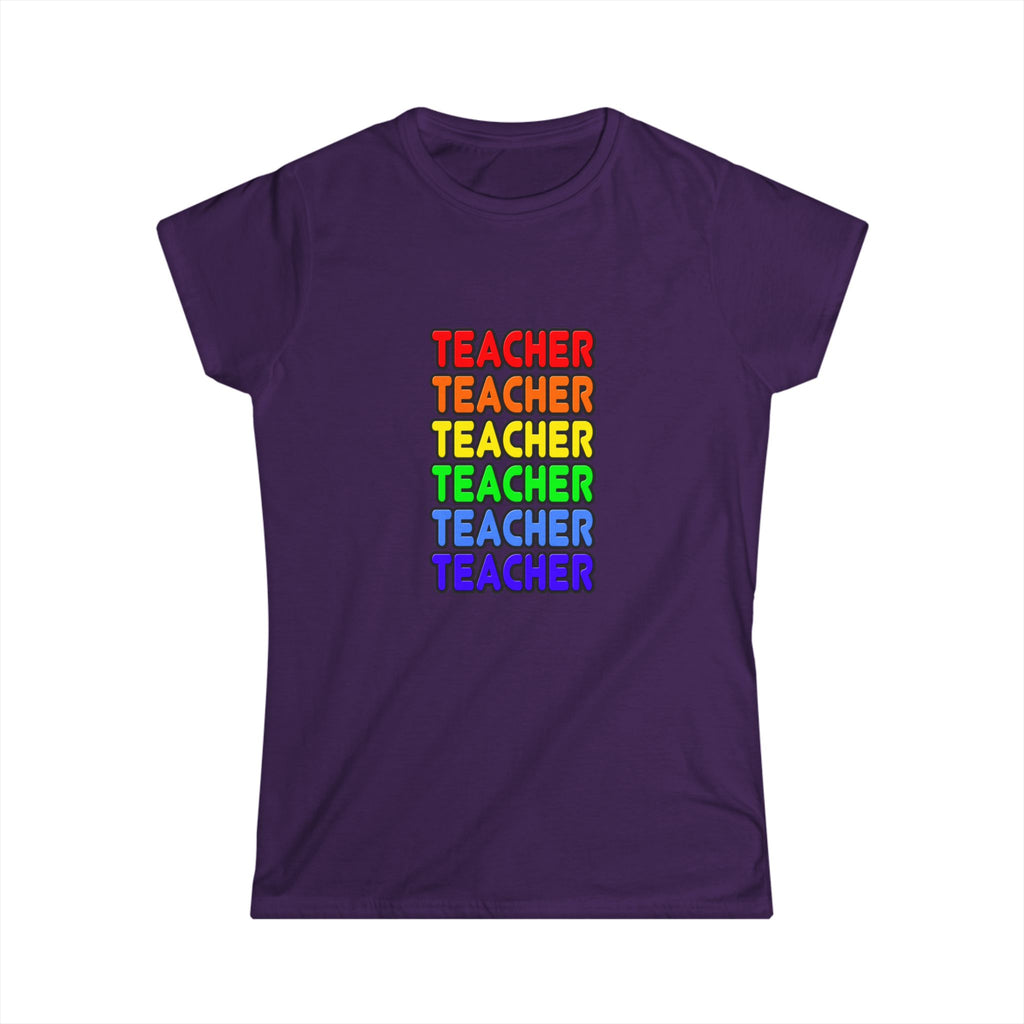 Rainbow Teacher - Women's Softstyle Tee