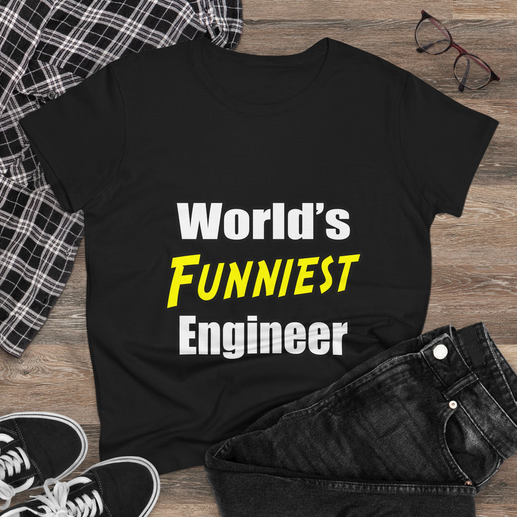 World's Funniest Engineer - Women's Midweight Cotton Tee