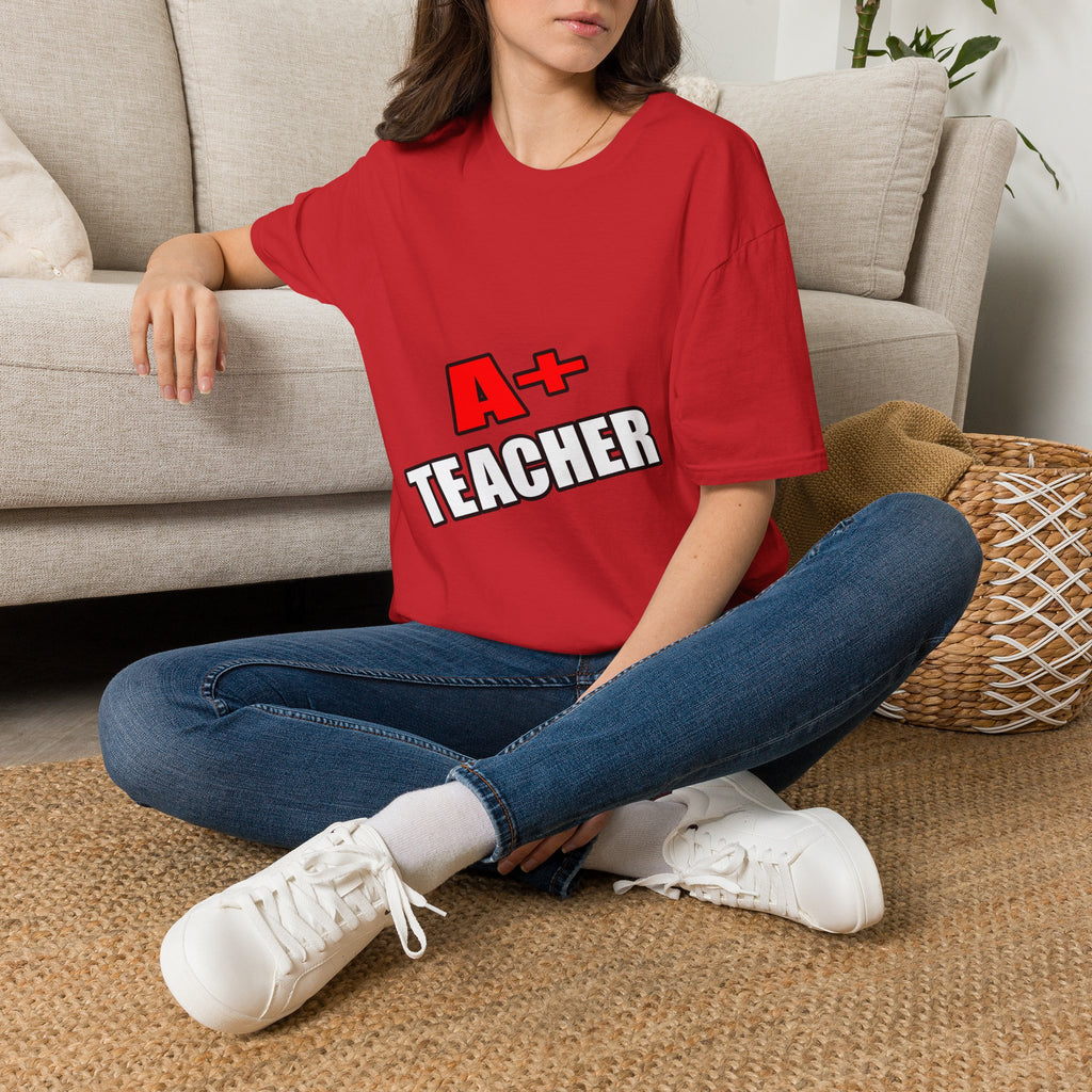 a plus teacher - Unisex Softstyle T-Shirt