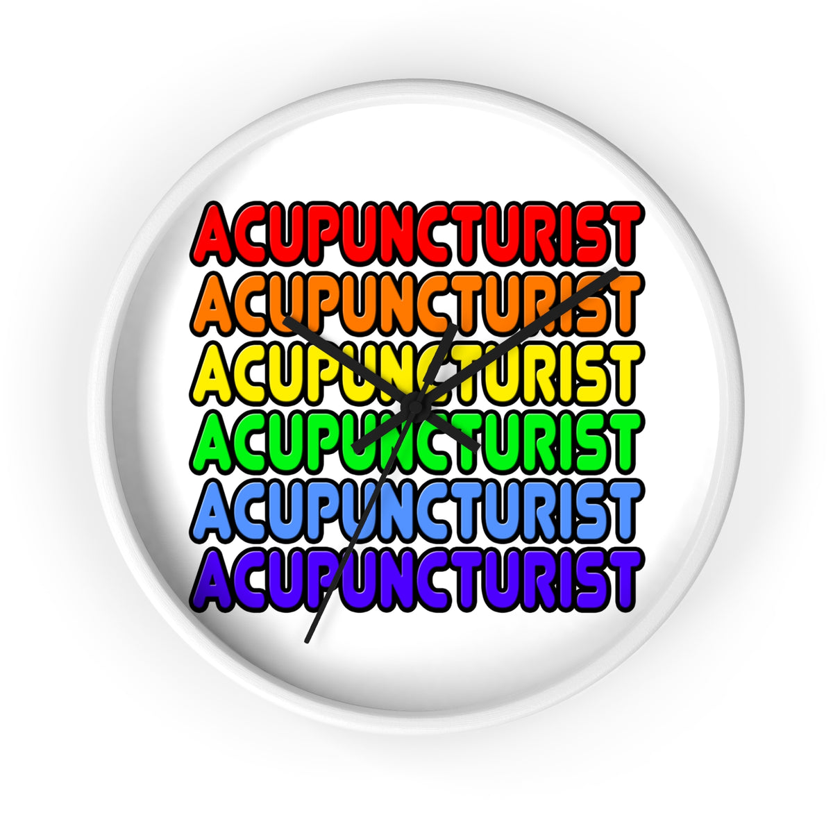 Rainbow Acupuncturist - Wall Clock