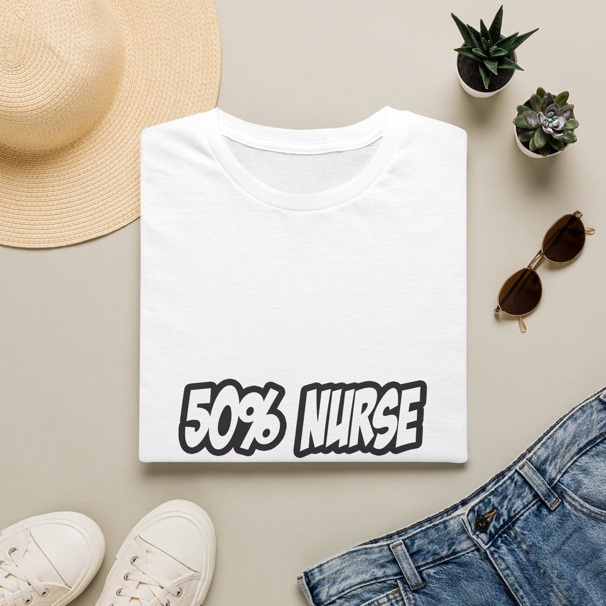 Half Nurse...Half Superhero - Unisex Softstyle T-Shirt